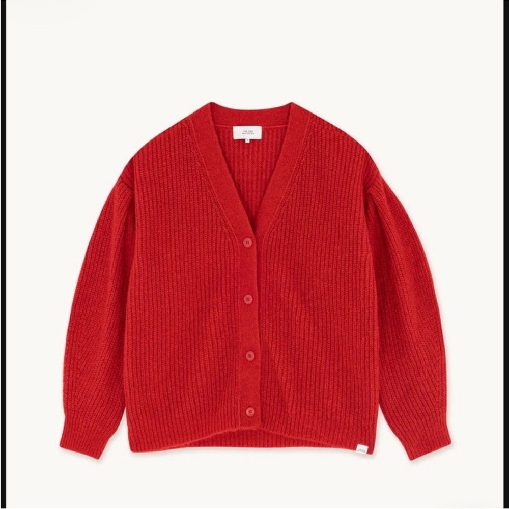 The Tiny Big Sister Red Caridgan with Bell Sleeves size 36